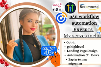 set up n8n workflow automation, zapier automation, n8n ai agent automation, ghl