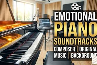 compose emotional piano music and cinematic music soundtracks for your projects