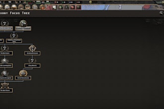 create a mod of hoi4, music to focus tree