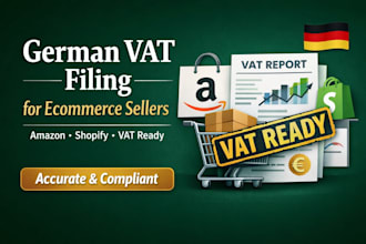 do german vat filing and ecommerce bookkeeping for shopify and amazon sellers