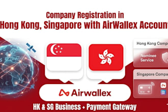 register your hong kong or singapore business with nominee and airwallex revolut