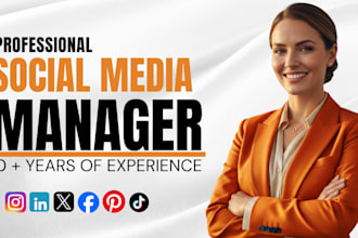 be your social media marketing manager and content creator