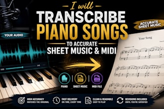 transcribe sheet music transcribe music score notation music transcription midi