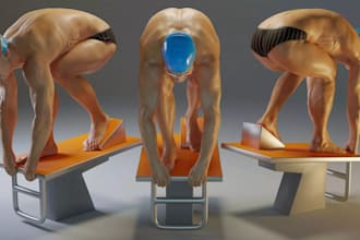 3d figurines for printers,3d human figure,shelf decor sculpt,anatomy,3dprint,stl