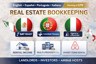 do real estate bookkeeping for landlords investors airbnb