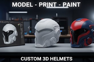 3d print and paint custom cosplay mask helmet realistic finish