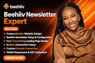 setup beehiiv newsletter, beehiiv website, beehiiv landing page, ai newsletter