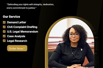 write legal demand letter, complaint, cease and desist, legal document