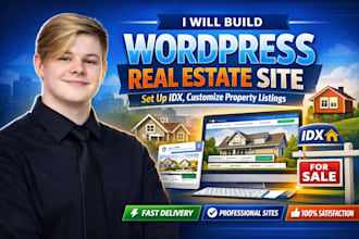 ibuild wordpress real estate site set up idx customize property listings
