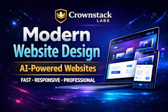 design a modern ai website