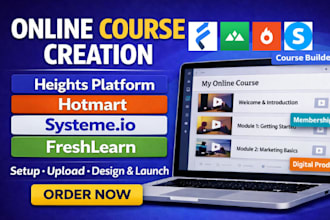 do online course creation heights platform hotmart systeme io freshlearn website