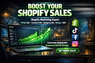 boost shopify sales, ecommerce marketing tiktok fb ig ads klaviyo SEO expert