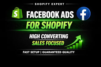 setup high converting shopify facebook ads campaign