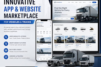 design a professional and innovative app or web for your vehicle or trucks