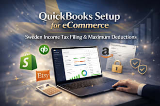 set up quickbooks for ecommerce and file sweden income tax to maximize deduction