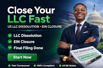 dissolve llc, close ein, and terminate your US llc fast