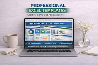 create professional excel templates for quality tools and project management