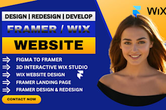 3d interactive wix studio website 3d animated website 3d framer website 3d wix