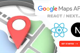 integrate google maps API in your react or nextjs app