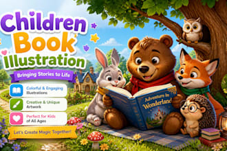 design children book illustration kids book illustration and children book cover