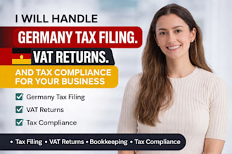 handle germany tax filing, vat returns, and tax compliance