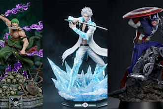 3d print and paint miniature painting anime figure tabletop model mini painting