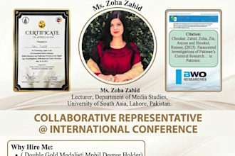 assist in media studies research and conference papers