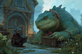 draw a fantasy illustration for you
