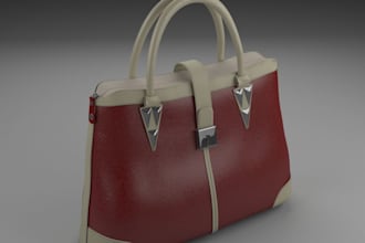design custom 3d bag, tote bag, backpack, 3d handbag and bag product animation