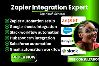 integrate zapier google sheets slack hubspot salesforce gmail clickup notion CRM