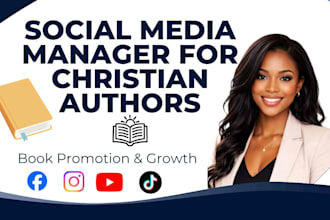 be social media marketing manager for christian authors and faith based brands