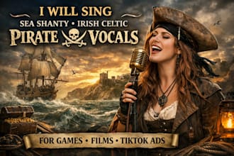 sing sea shanty irish celtic pirate folk vocals for games films tiktok ads