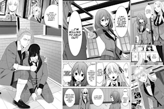 draw manga comic pages anime manga character design nsfw manga as manga artist