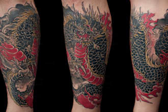 make a traditional japanese irezumi tattoo