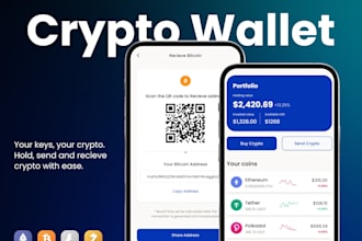 develop crypto wallet app or exchange website