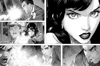 create your comic book page and illustration