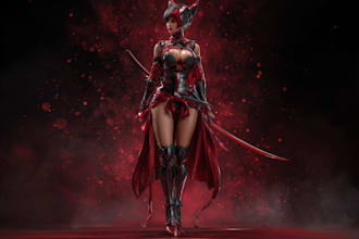 create custom dnd character art, fantasy warrior, or rpg hero illustration