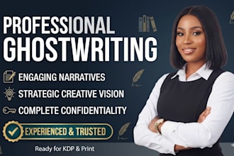 ghostwrite non fiction ebook self help book fiction novel KDP publish