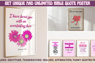 design trendy typography bible poster prints, spiritual wall art, svg for etsy