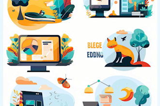 design flat vector illustrations