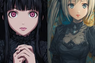 draw fast anime art, illustrations and fan art