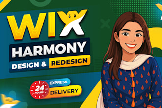 design and redesign wix harmony website