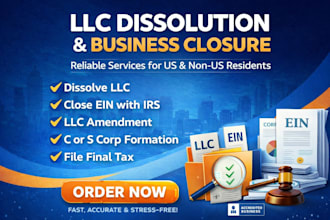 llc dissolution llc s corp c corp formation llc amendment dissolve llc close ein