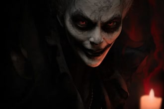 draw horror dark art character creature illustration cover