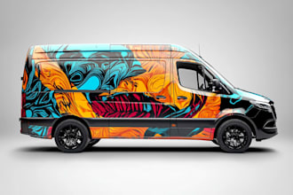 design car wrap, vehicle wrap design