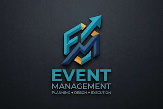 design a creative and professional event management logo