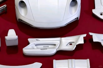 create 3d car model car wrap design spiitting for 3d printing