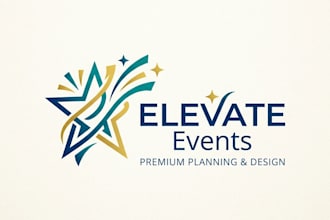 design a stylish and professional event planning logo