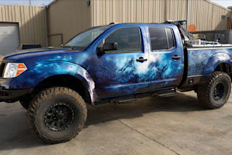 design a custom vehicle wrap, cars, pickups, trailers, etc