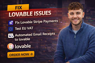 fix lovable stripe payment lovable automated email receipt lovable eu vat testin